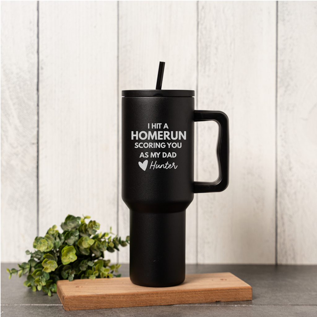 40oz Tumbler - 'Home Run Dad' Design