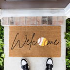 Welcome Baseball Doormat