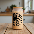 Personalized Senior Volleyball Tumbler, Class of 2027 Volleyball Gift, Senior Night Gift for Player, Volleyball Graduation Tumbler