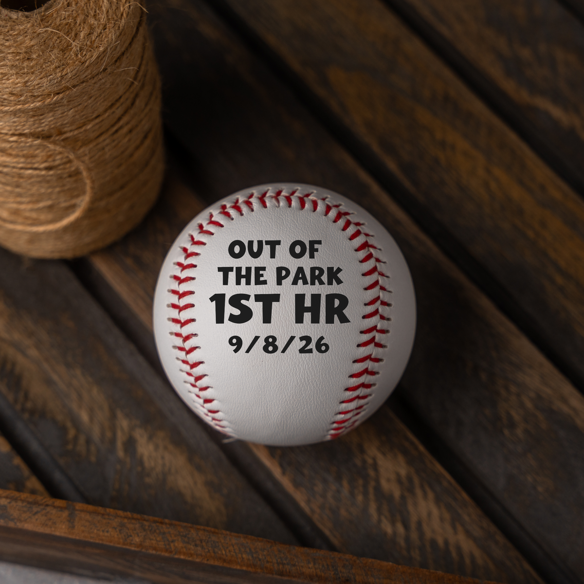 Personalized First Home Run Baseball, Custom Date Baseball Gift, 1st Home Run Keepsake, Baseball Player Gift, Sports Achievement Gift
