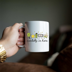 Mentally I'm Here Pickleball Coffee Mug, Funny Pickleball Lover Gift, Cute Pickleball Cup, Pickleball Player Mug, Sports Gift for Her
