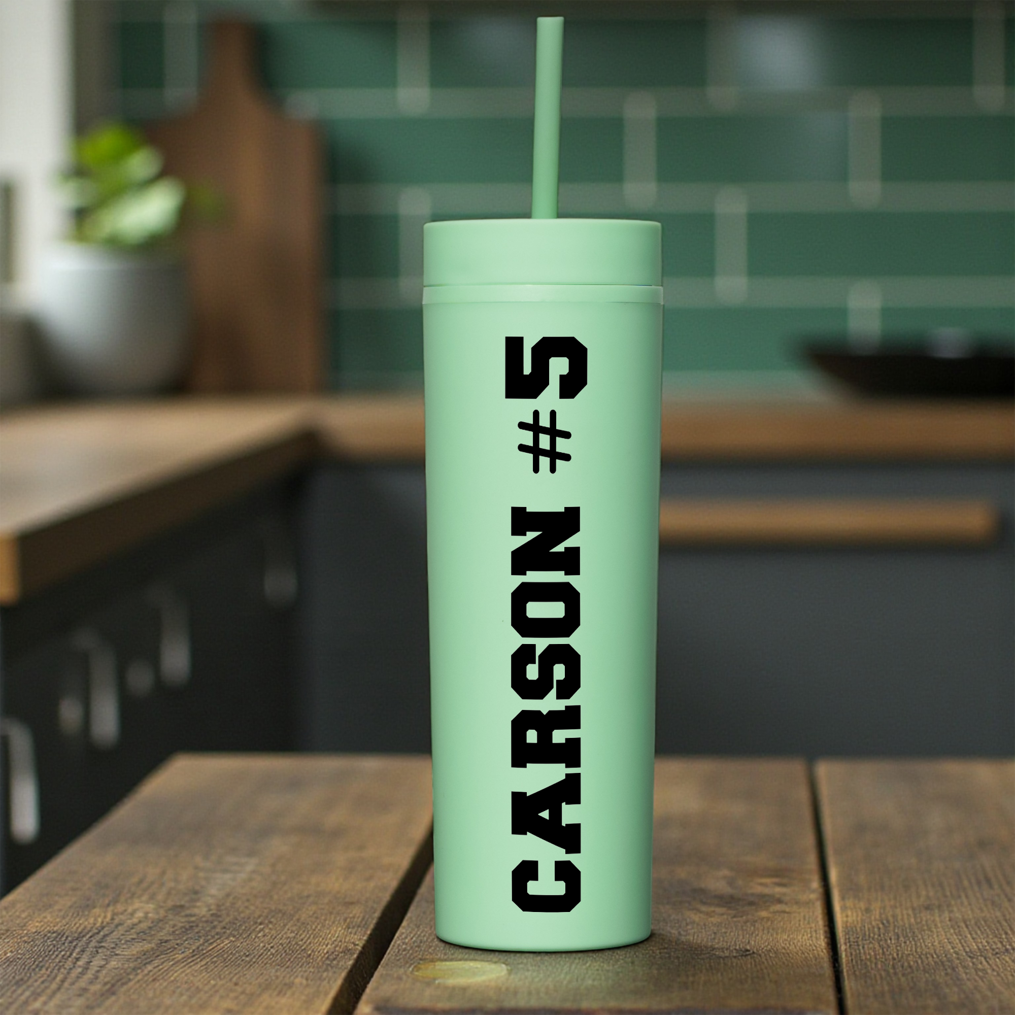 16oz Acrylic Tumbler with Name and Number