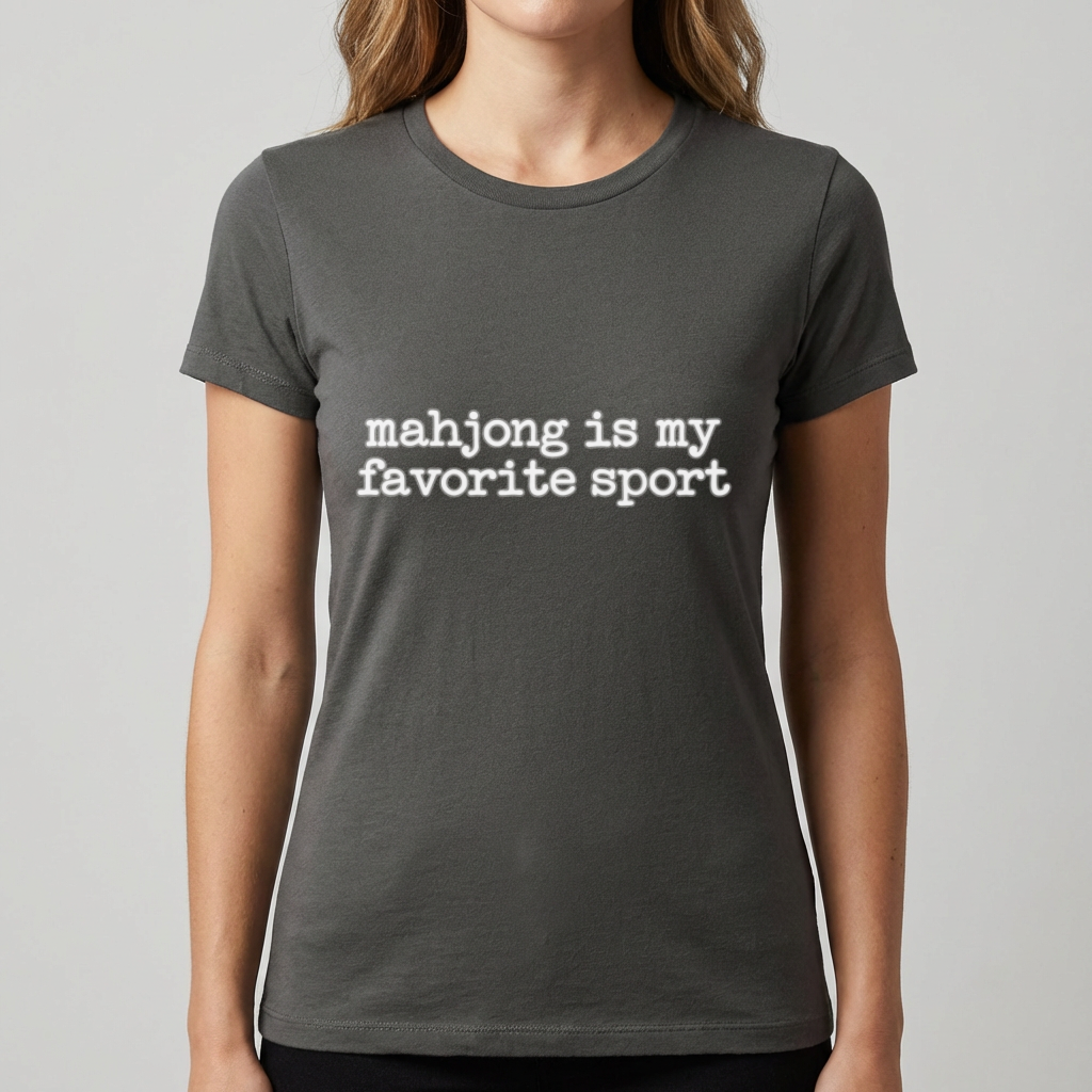 Mahjong Is My Favorite Sport Shirt, Funny Mahjong T Shirt, Mahjong Lover Gift, Mah Jong Player Tee, Game Night Shirt for Women