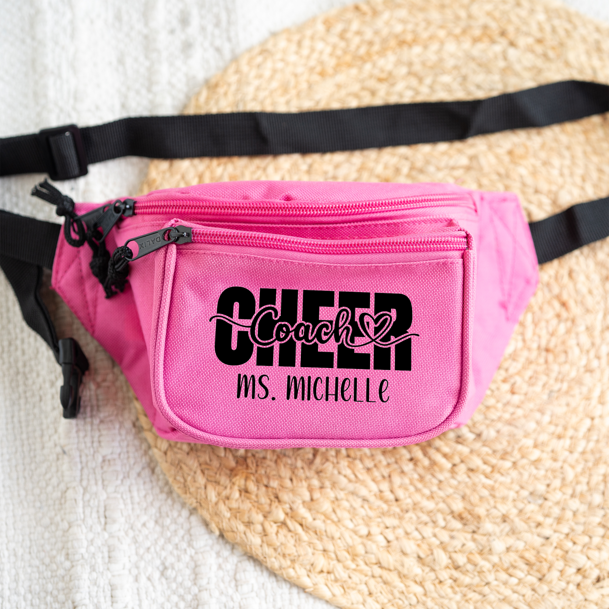 Personalized Cheer Coach Stylish Fanny Pack with Adjustable Strap, Perfect for Cheer Coaches, Custom Cheer Fanny Pack