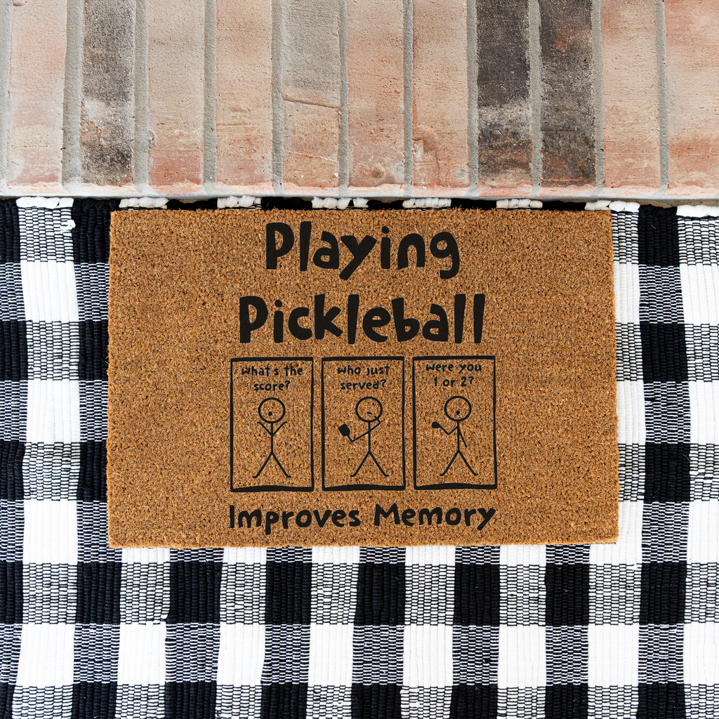 "Playing Pickleball Improves Memory" Welcome Mat