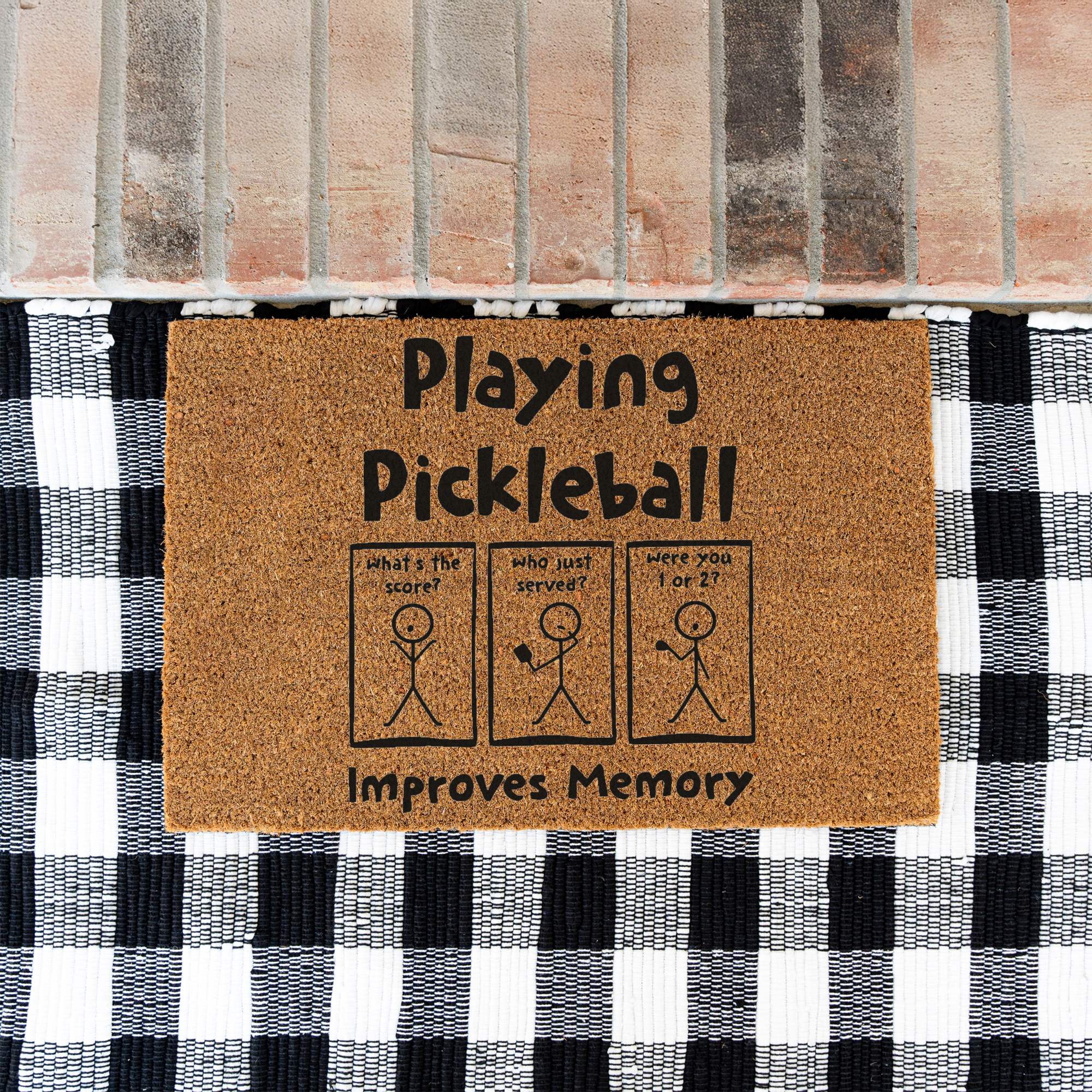 "Playing Pickleball Improves Memory" Welcome Mat