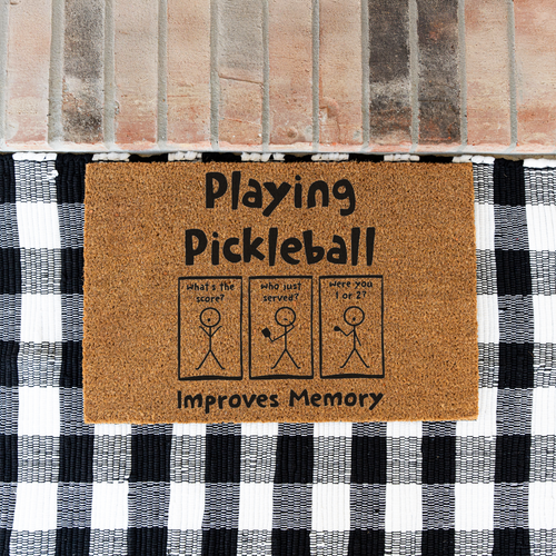 "Playing Pickleball Improves Memory" Welcome Mat