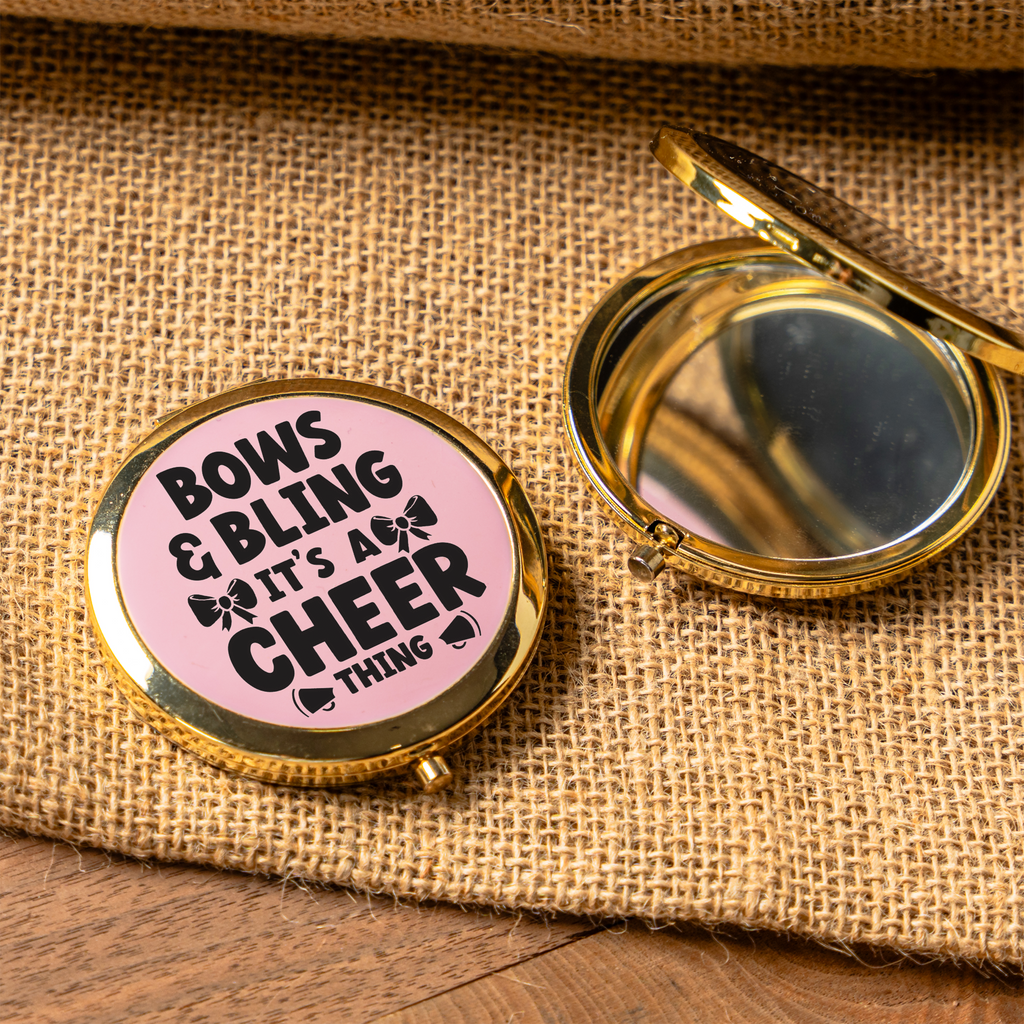 Bows & Bling It's a Cheer Thing Compact Mirror