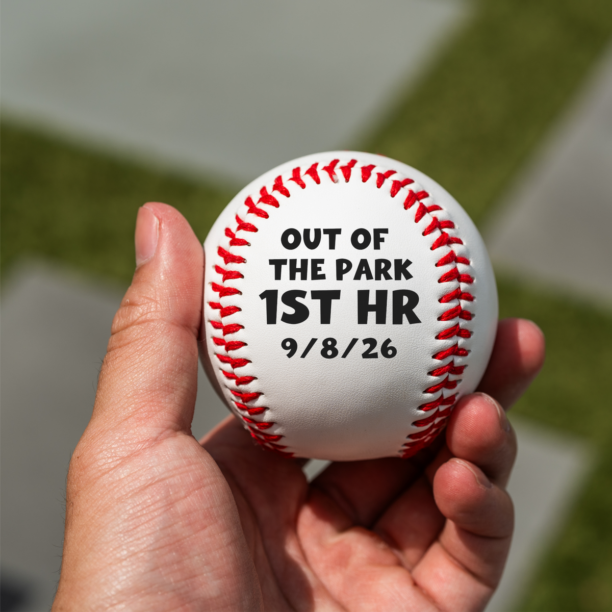 Personalized First Home Run Baseball, Custom Date Baseball Gift, 1st Home Run Keepsake, Baseball Player Gift, Sports Achievement Gift