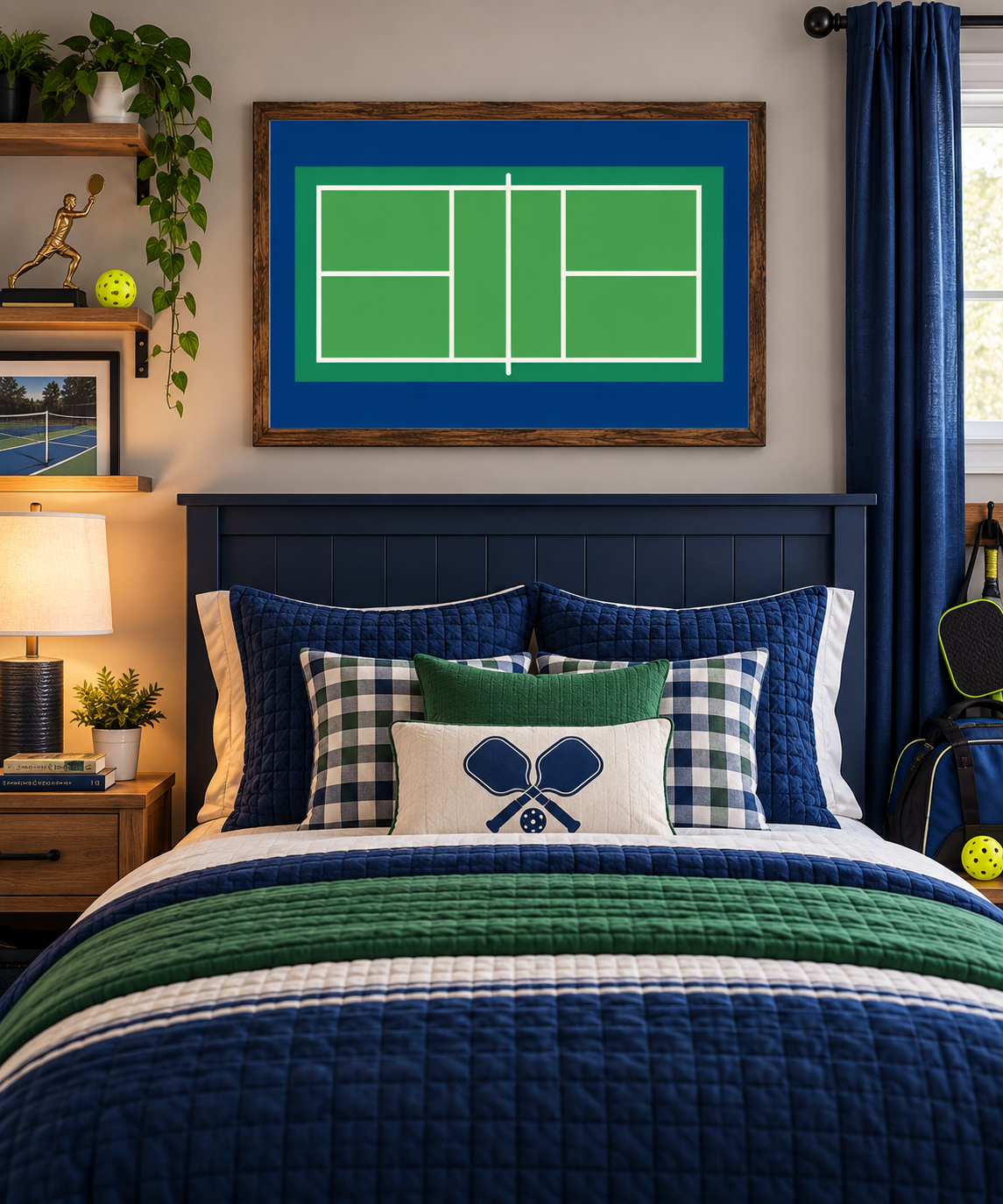 Pickleball Court Wall Art