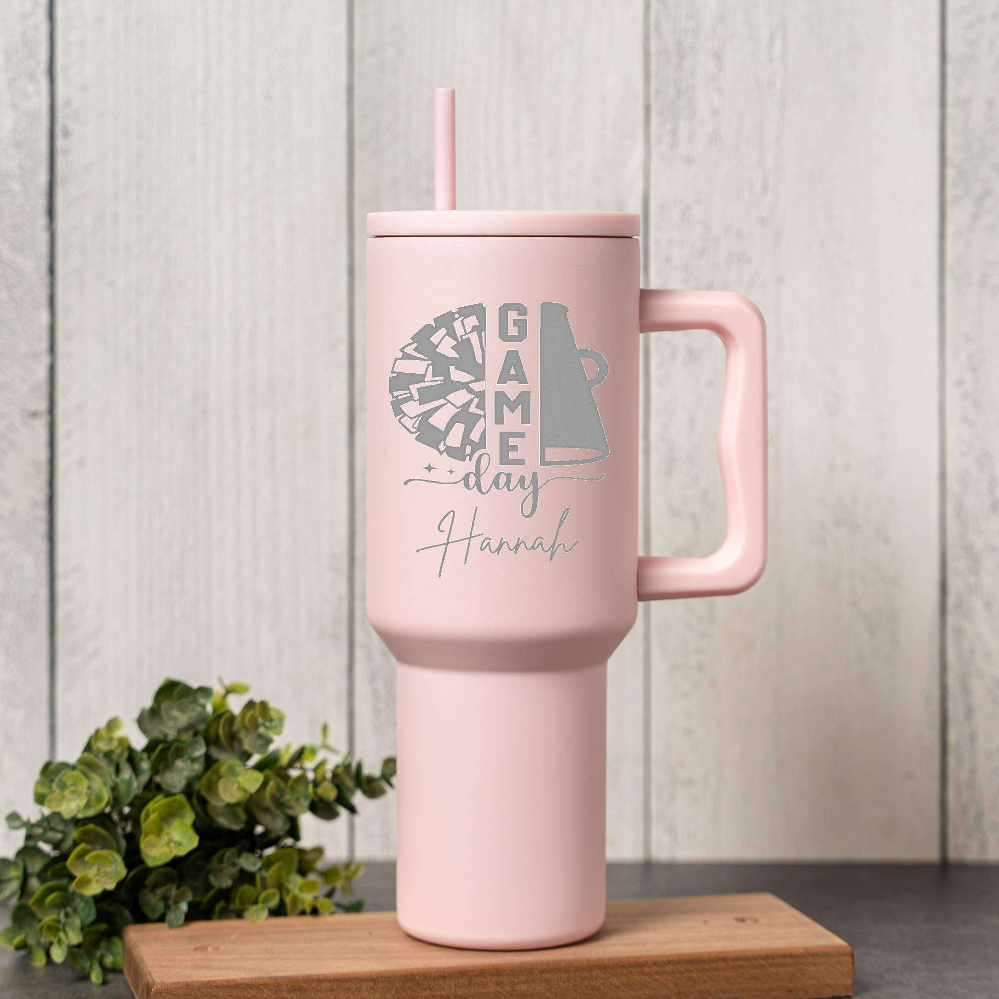 40oz Personalized Game Day Tumbler, Perfect Cheer Gift, Customizable