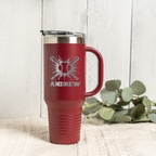 Personalized Baseball Tumbler 40oz, Custom Sports Gift, Insulated Drinkware