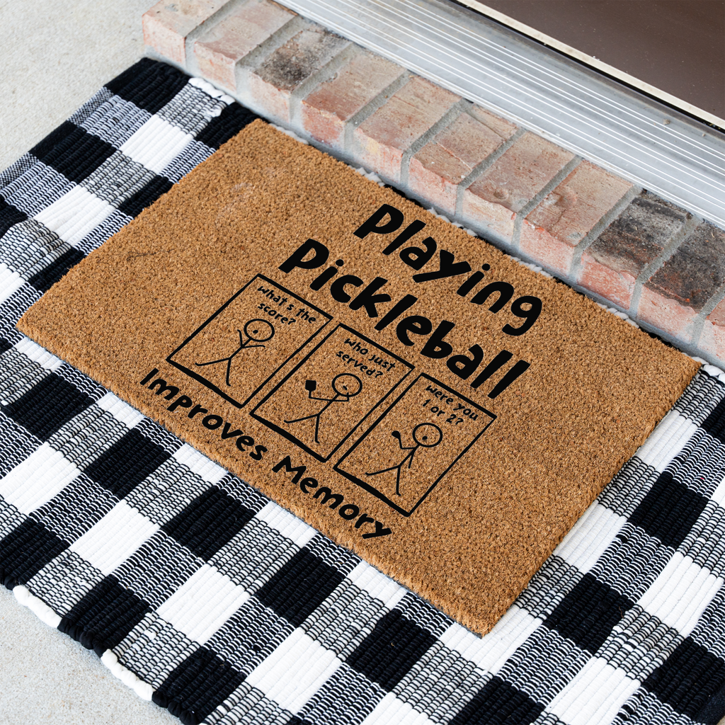 "Playing Pickleball Improves Memory" Welcome Mat