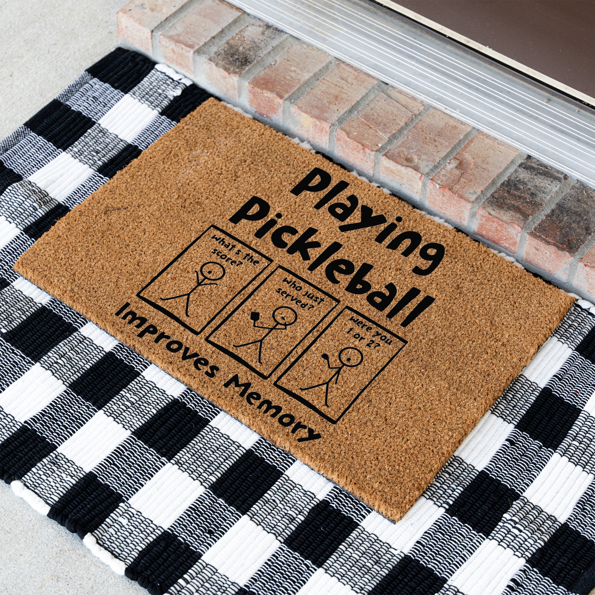 "Playing Pickleball Improves Memory" Welcome Mat