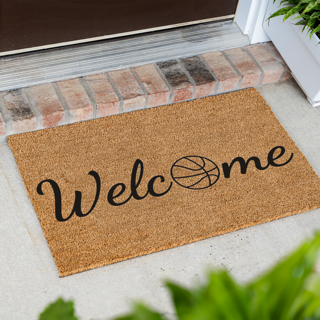 Basketball Welcome Mat