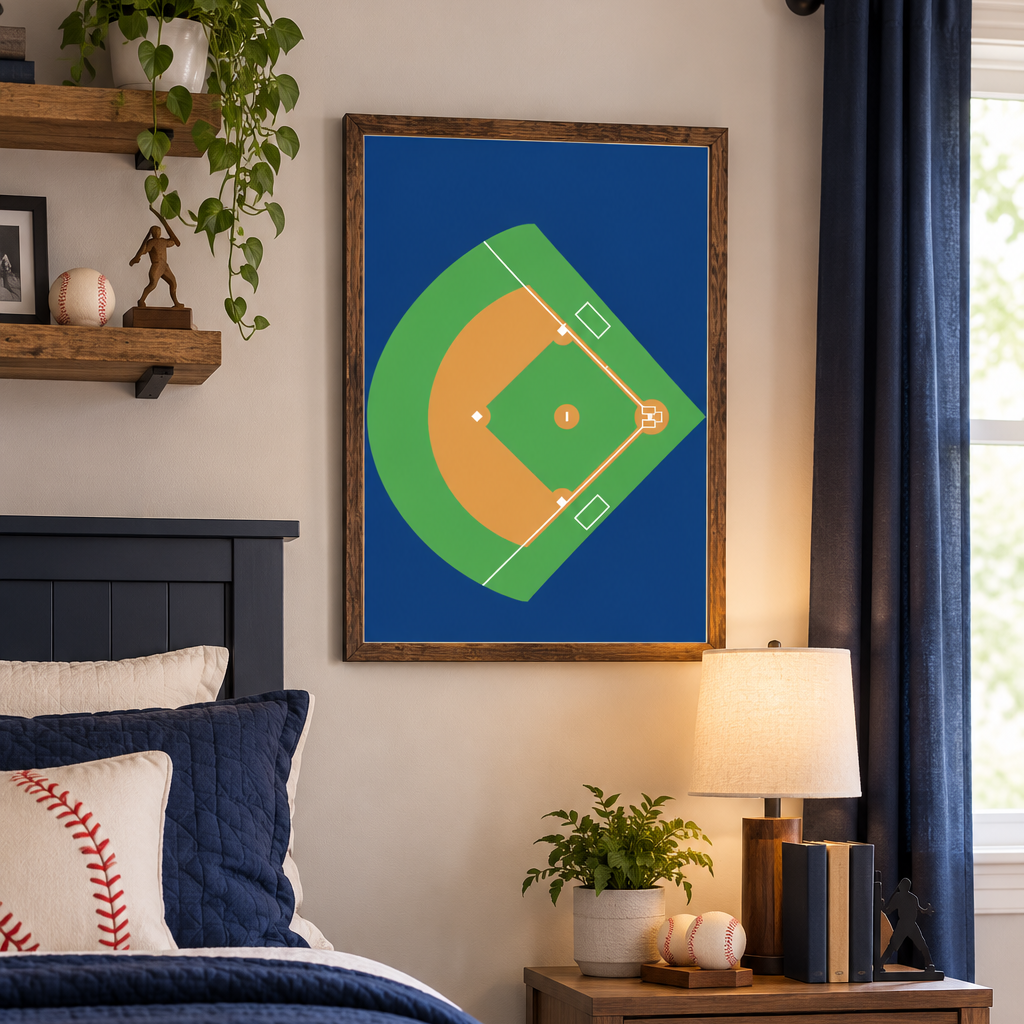 Baseball Field Wall Art