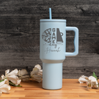 40oz Personalized Game Day Tumbler, Perfect Cheer Gift, Customizable