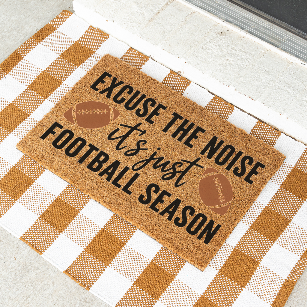 Football Doormat, Football Season Welcome Mat, Funny Game Day Doormat, Football Lover Gift, Sports Front Door Mat, Fall Porch Decor