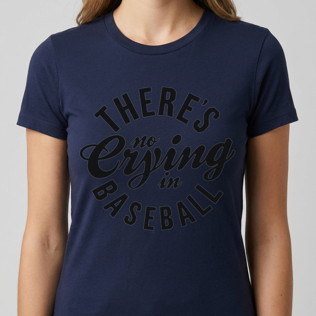 There’s No Crying in Baseball Shirt, Funny Baseball T Shirt, Baseball Fan Tee, Game Day Shirt, Baseball Lover Gift, Sports Mom Baseball Tee