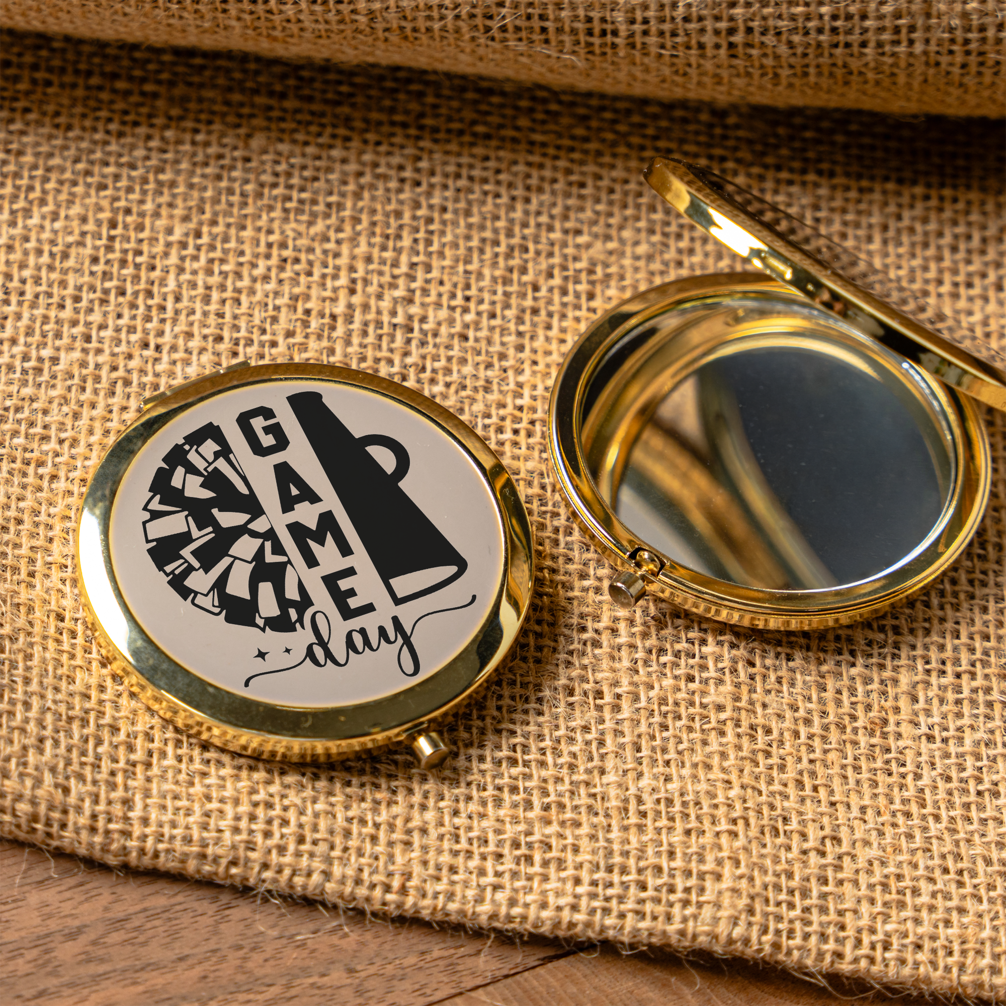 Game Day Cheerleading Compact Mirror