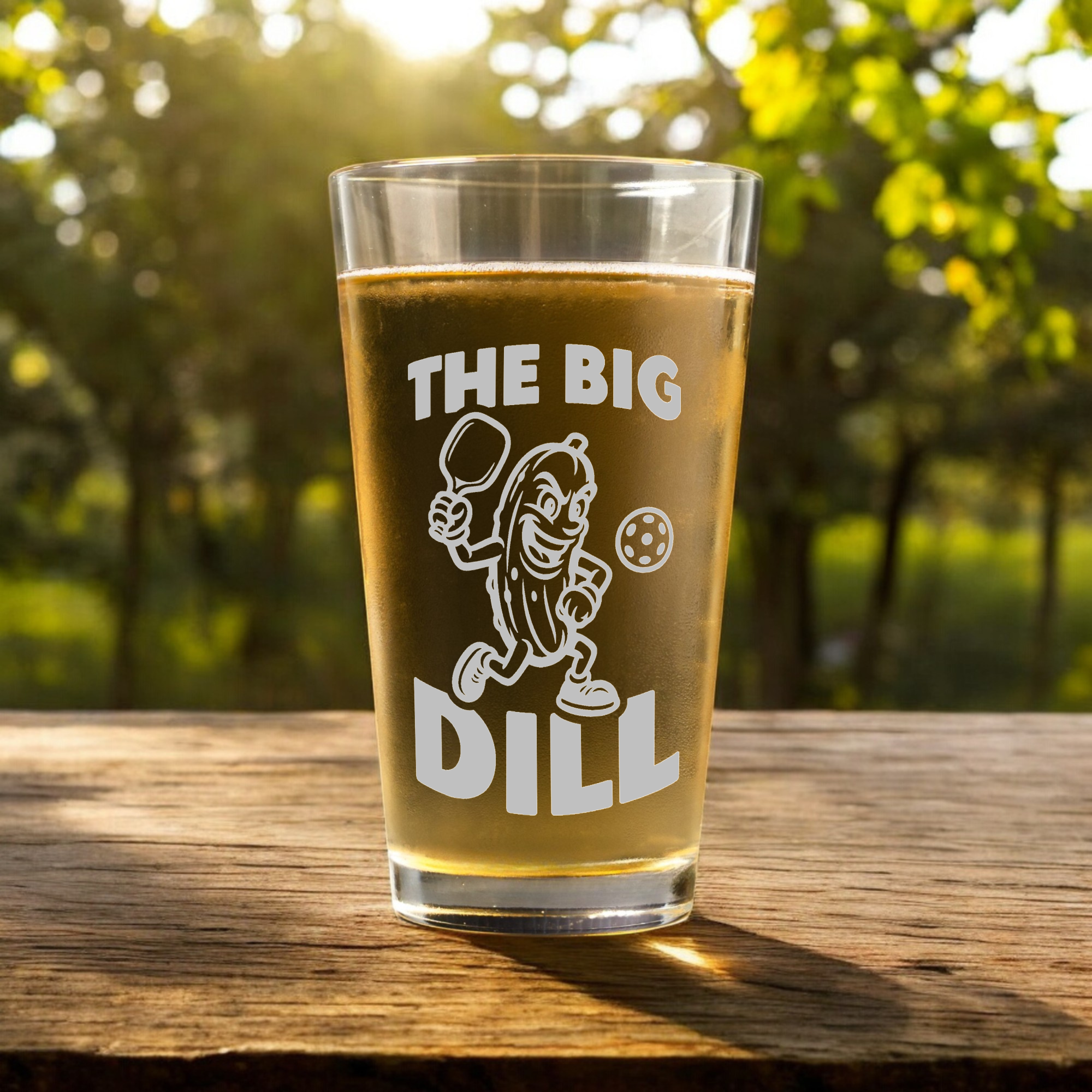 Funny Pickleball Beer Glass Gift