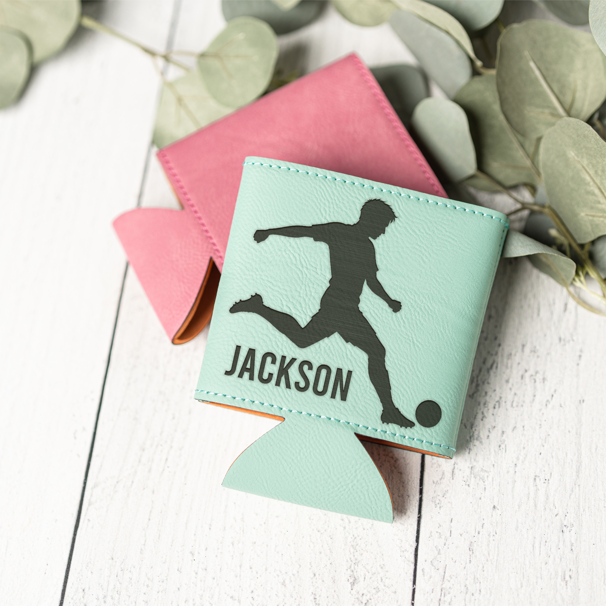Personalized Soccer Can Cooler