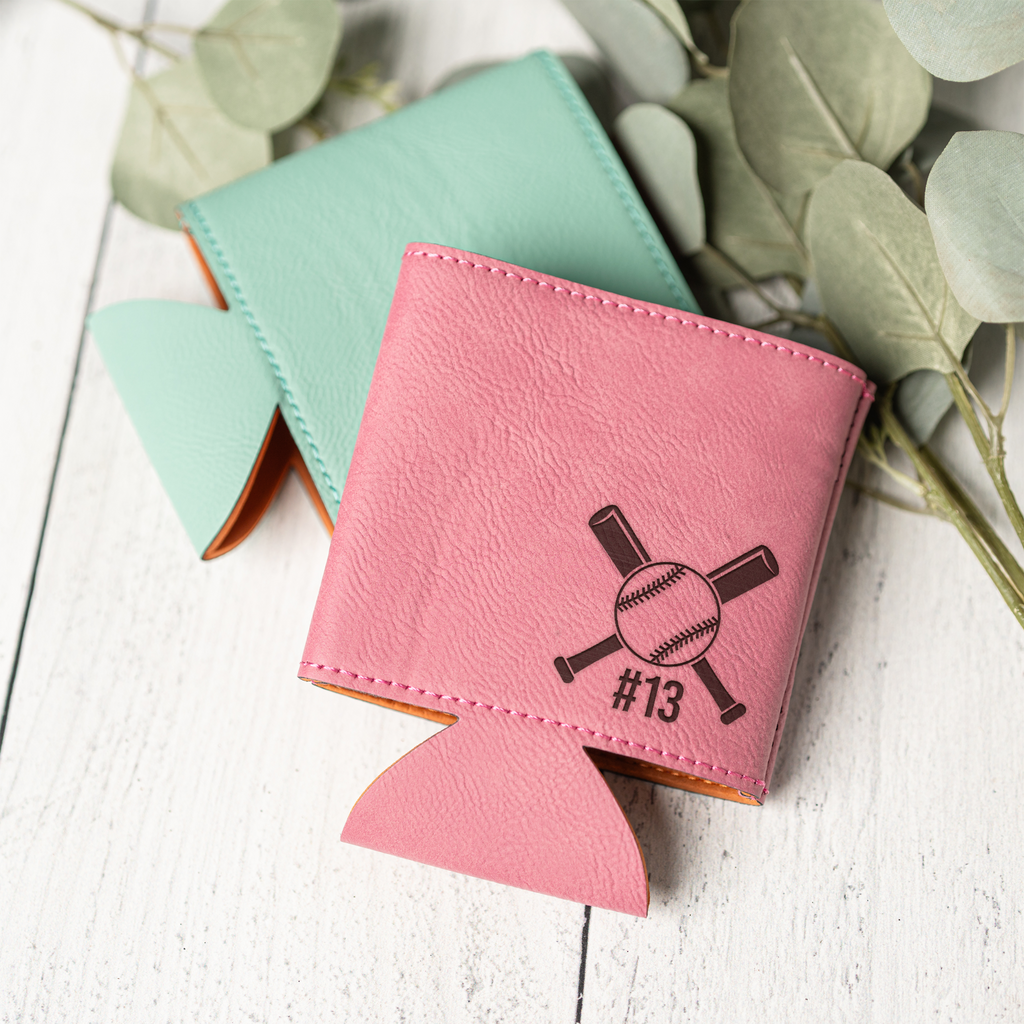 Personalized Beverage Holder with Baseball Design
