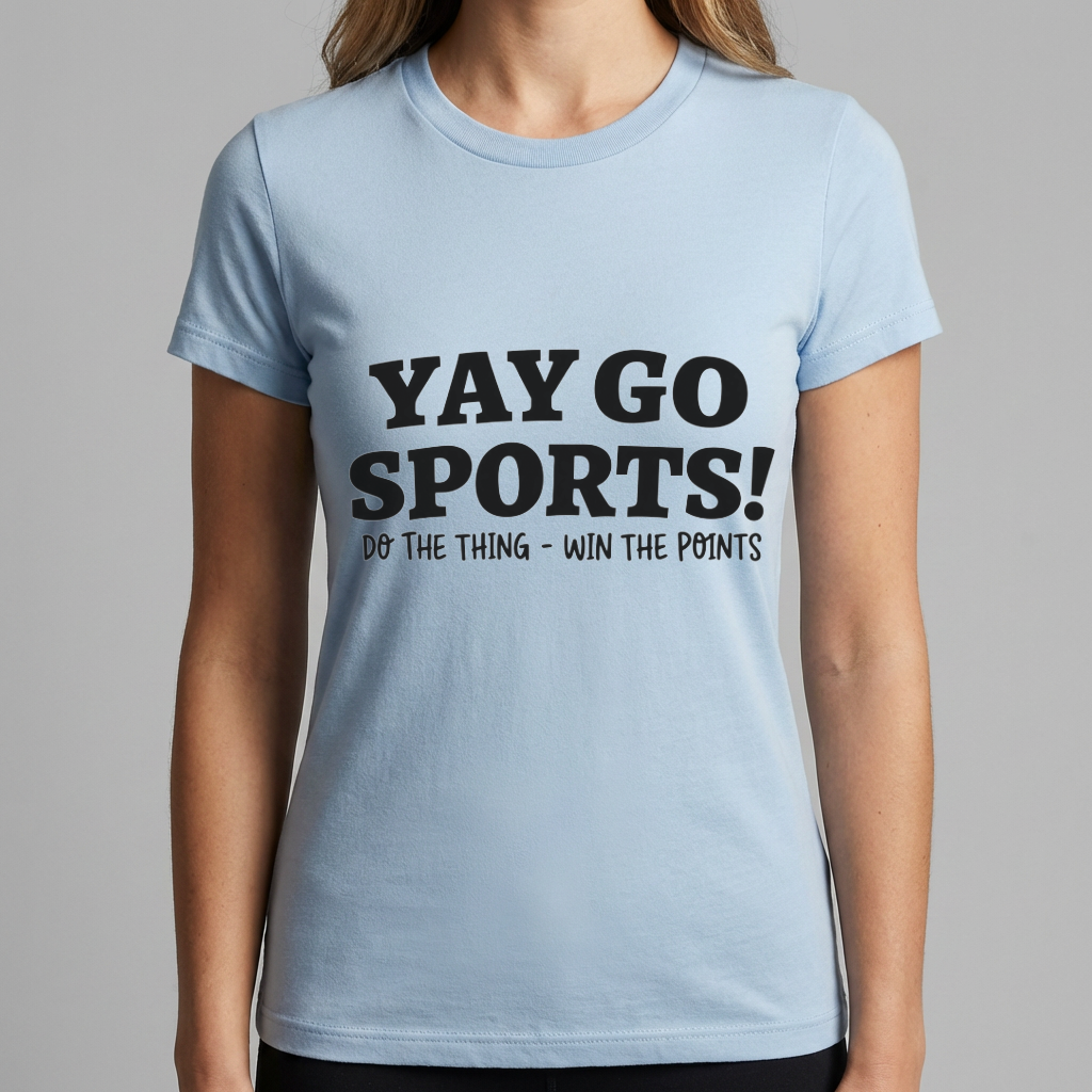 Funny Sports Shirt, Yay Go Sports T Shirt, Do the Thing Win the Points Tee, Sarcastic Sports Fan Shirt, Game Day Humor Gift, Sports Tee