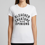 Bleacher Creature With Opinions Shirt, Funny Sports Mom T Shirt, Game Day Tee, Sports Fan Shirt, Sideline Mom Gift, Bleacher Humor Tee