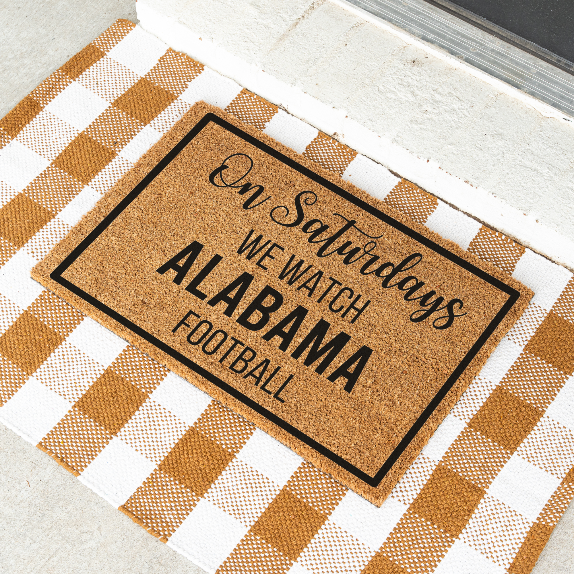 Personalized Football Season Doormat