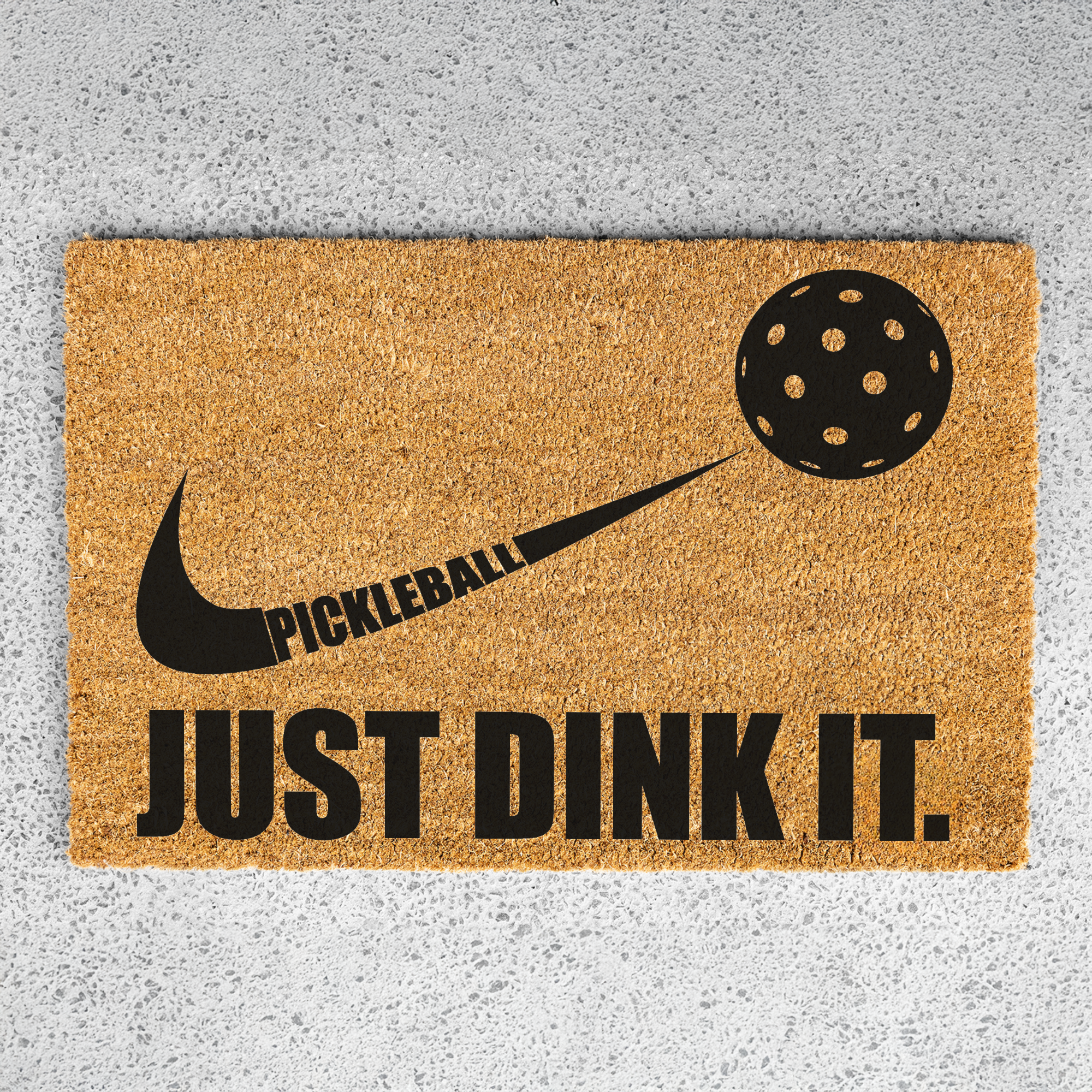 Just Dink It Pickleball Coir Doormat