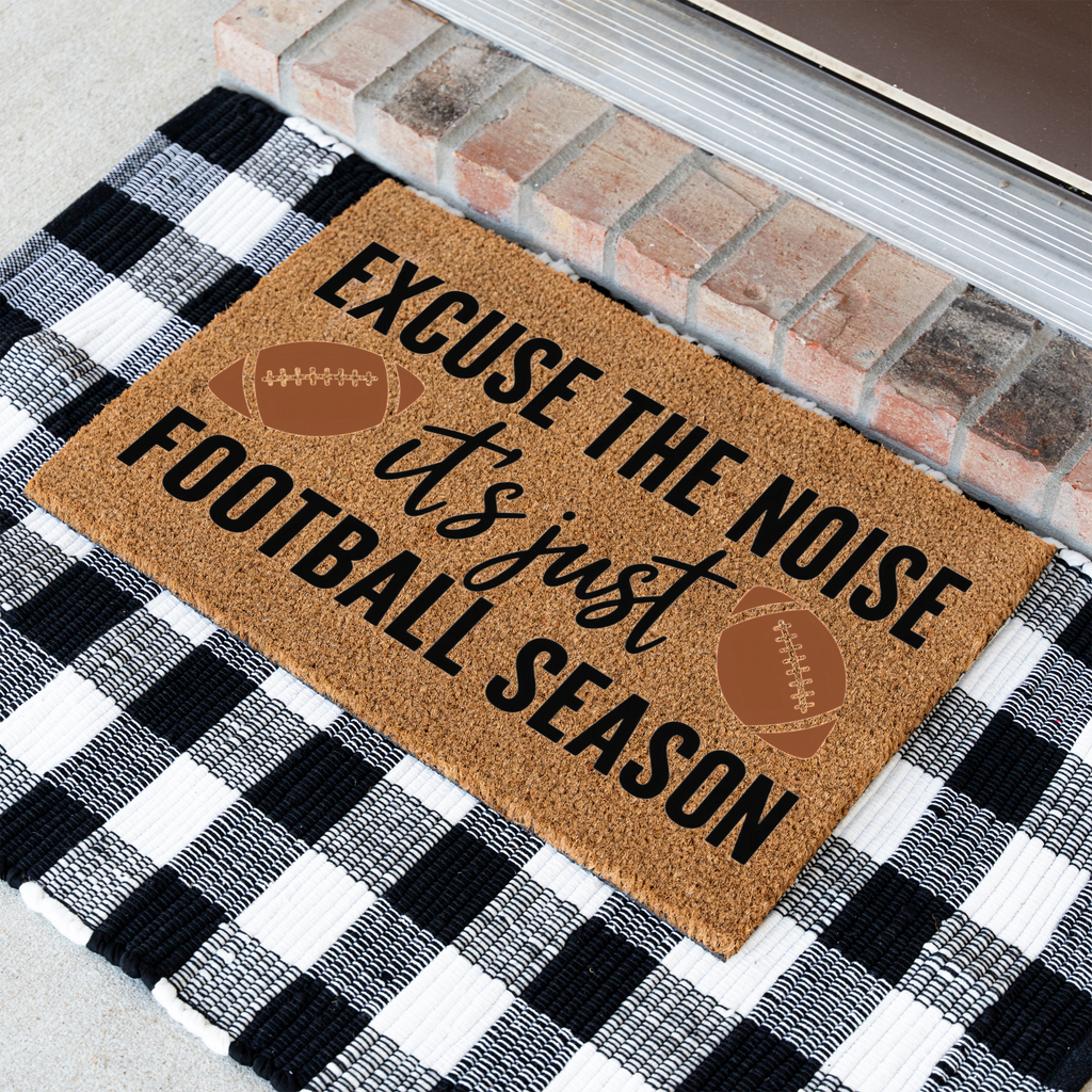 Football Doormat, Football Season Welcome Mat, Funny Game Day Doormat, Football Lover Gift, Sports Front Door Mat, Fall Porch Decor