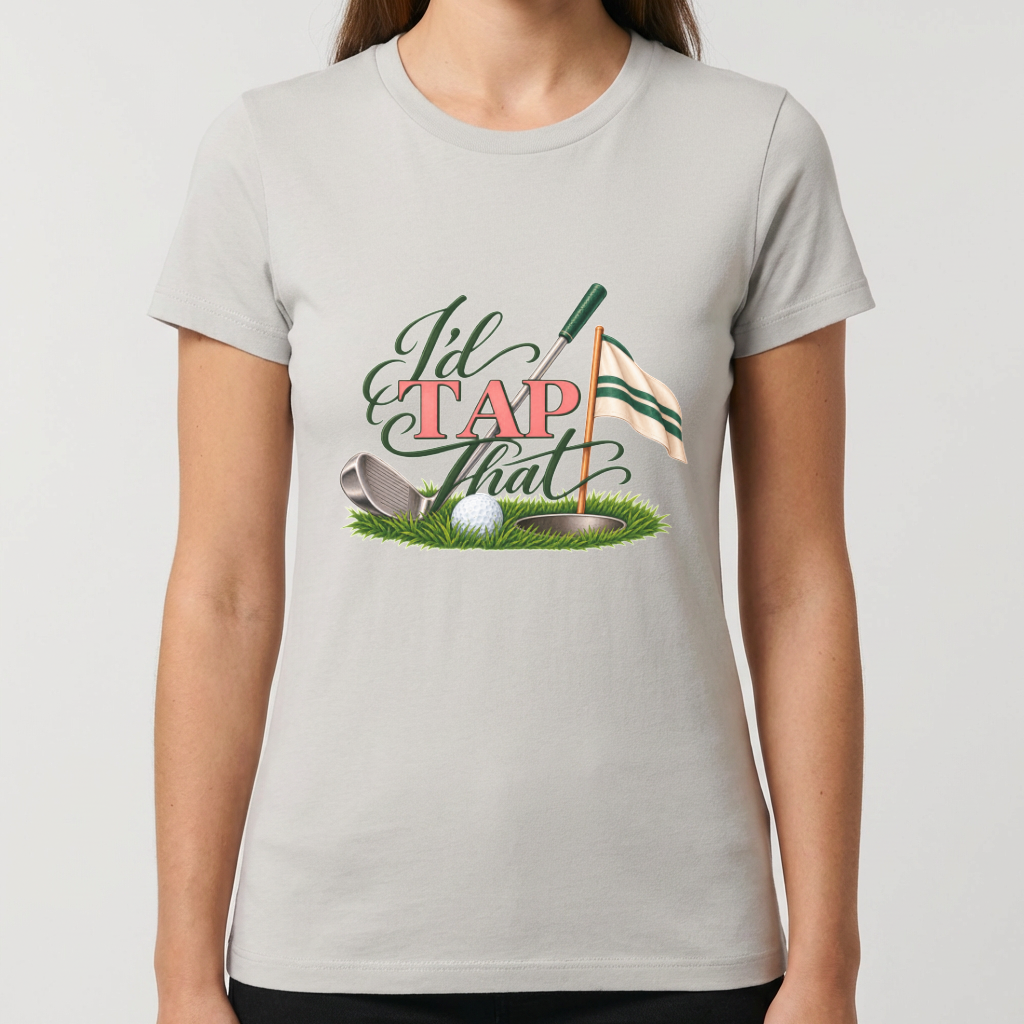 Funny Golf Shirt, I’d Tap That Golf T-Shirt, Golfer Gift, Golf Lover Tee, Golfing Humor Shirt, Golf Dad Gift, Golf Tournament Tee