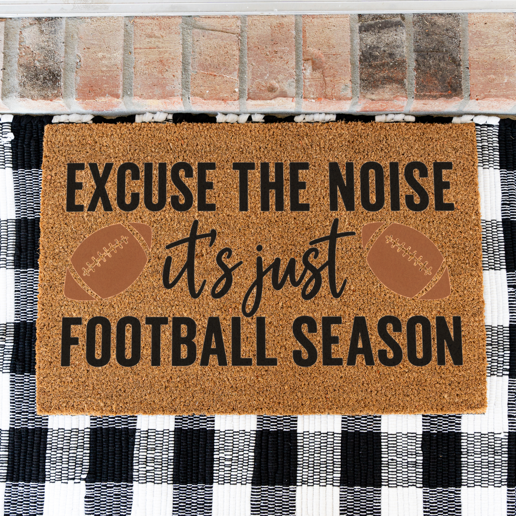 Football Doormat, Football Season Welcome Mat, Funny Game Day Doormat, Football Lover Gift, Sports Front Door Mat, Fall Porch Decor