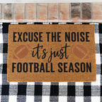 Football Doormat, Football Season Welcome Mat, Funny Game Day Doormat, Football Lover Gift, Sports Front Door Mat, Fall Porch Decor