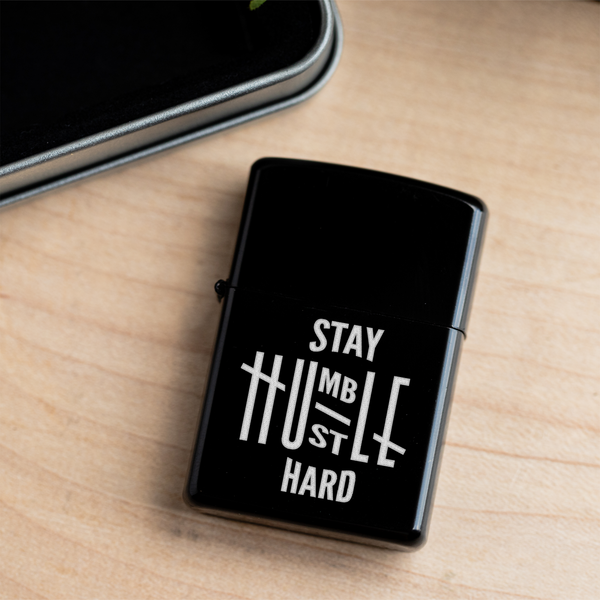 Stay Humble Hustle Hard Refillable Lighter