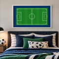 Soccer Field Framed Sign