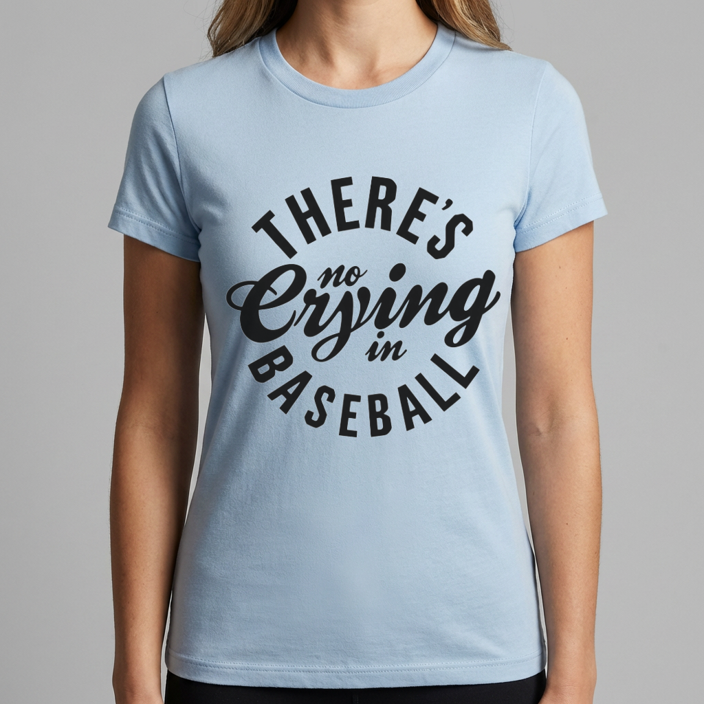 There’s No Crying in Baseball Shirt, Funny Baseball T Shirt, Baseball Fan Tee, Game Day Shirt, Baseball Lover Gift, Sports Mom Baseball Tee
