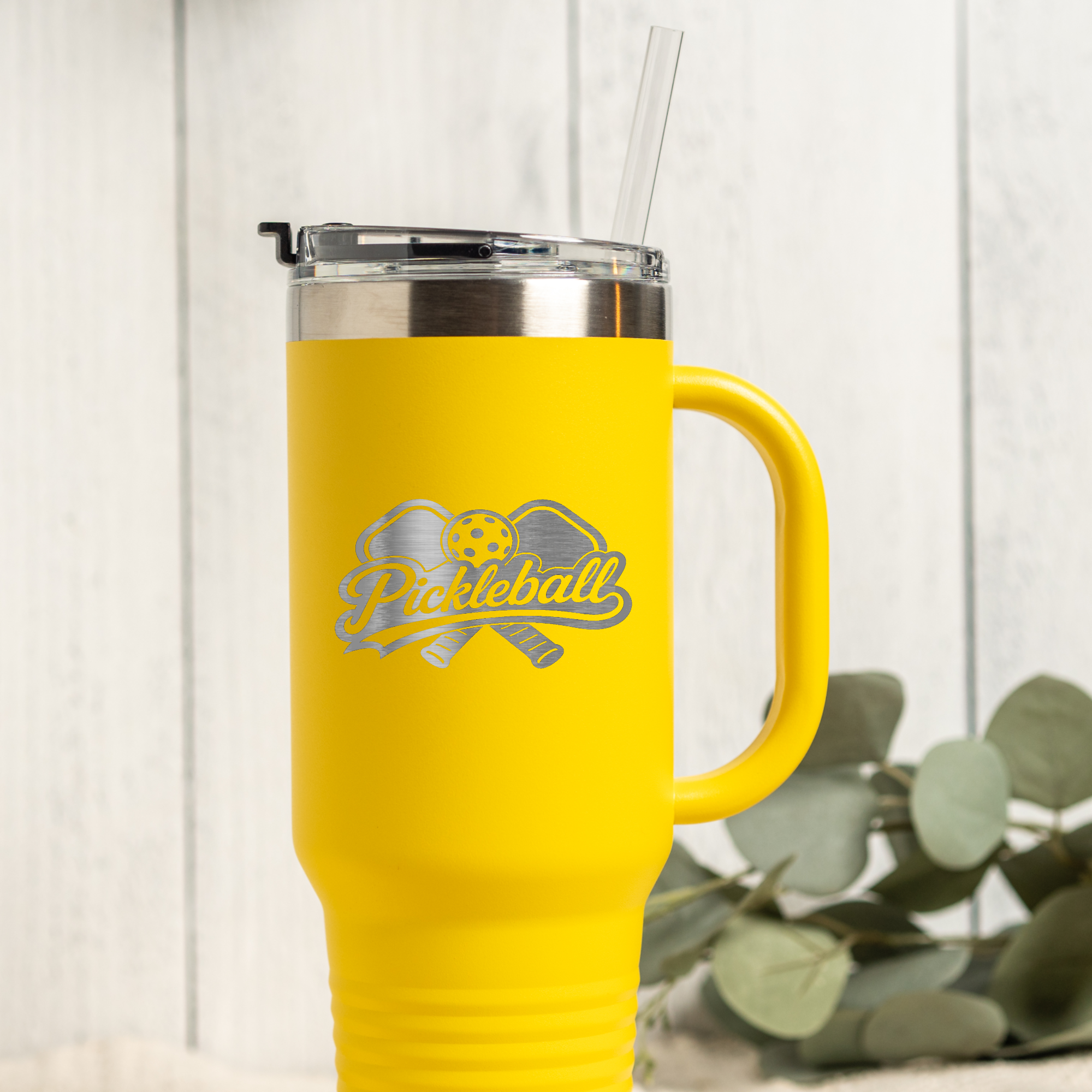 Pickleball 40oz Insulated Travel Mug