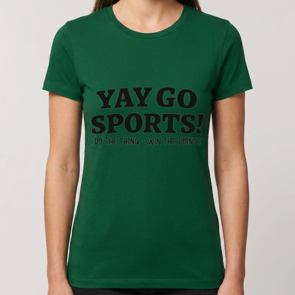Funny Sports Shirt, Yay Go Sports T Shirt, Do the Thing Win the Points Tee, Sarcastic Sports Fan Shirt, Game Day Humor Gift, Sports Tee