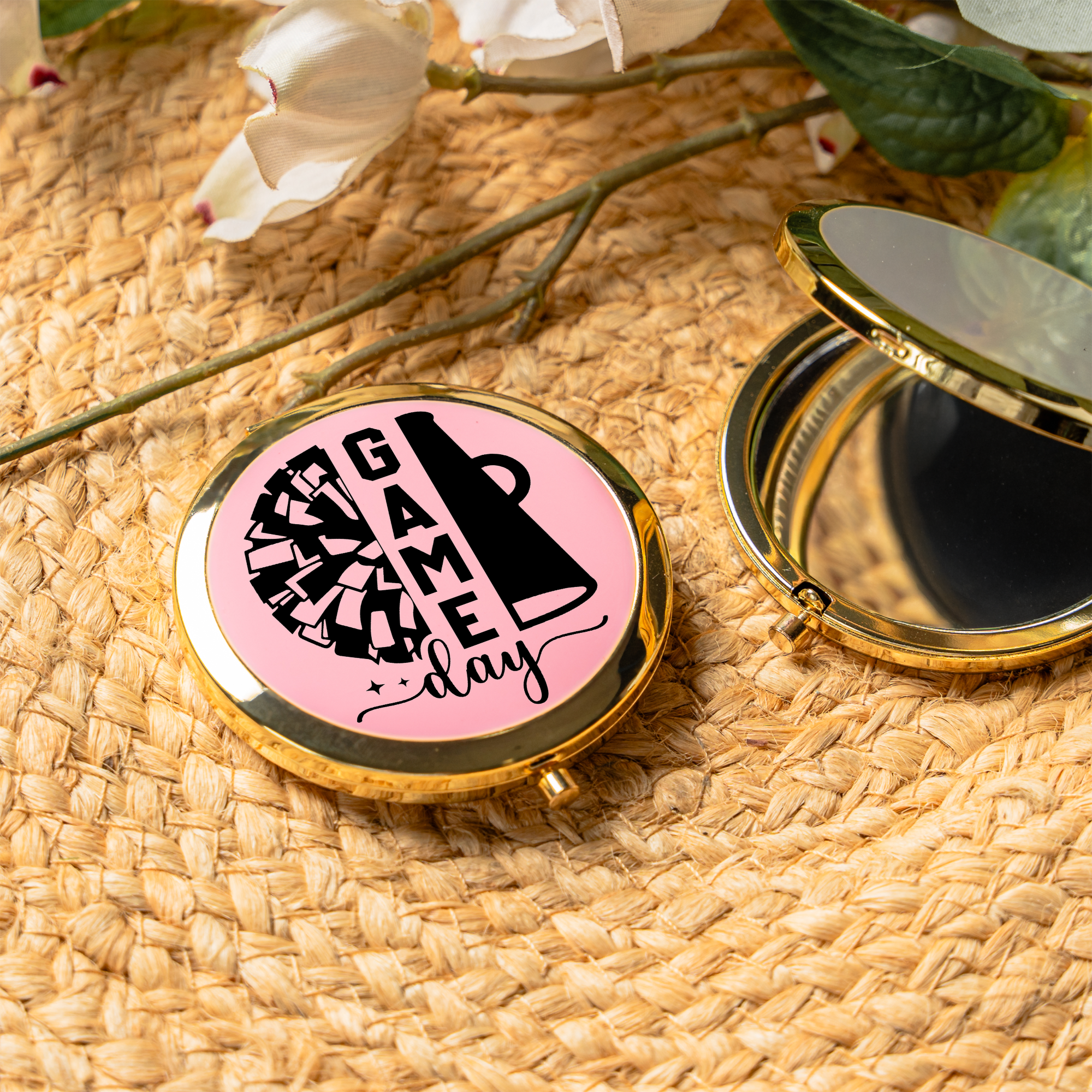 Game Day Cheerleading Compact Mirror