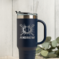 Personalized Baseball Tumbler 40oz, Custom Sports Gift, Insulated Drinkware