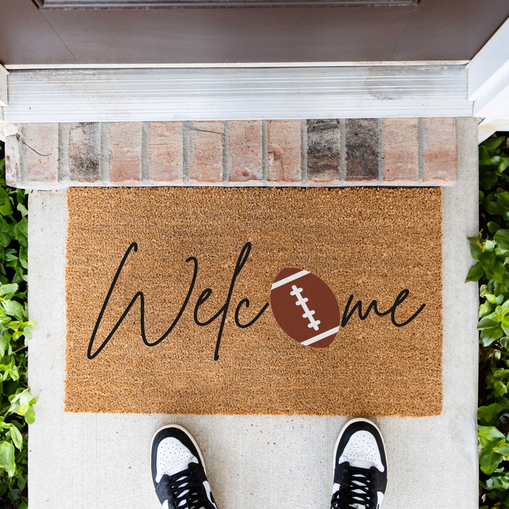 Welcome Football Doormat