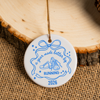 Running Christmas Ornament 2026, A Year Made Better by Running Ornament, Runner Gift, Running Bestie Keepsake, Marathon Gift, Run Club Ornament