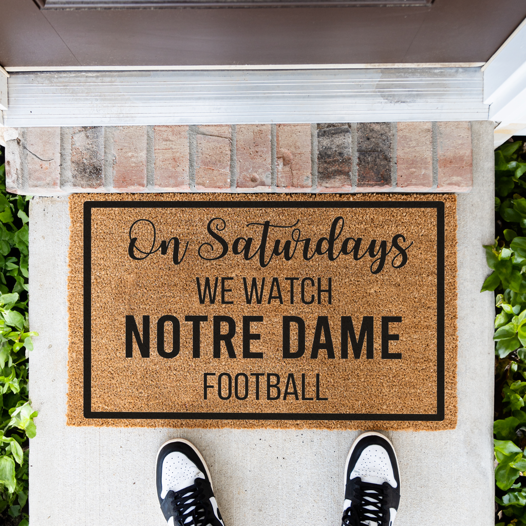 Personalized Football Season Doormat
