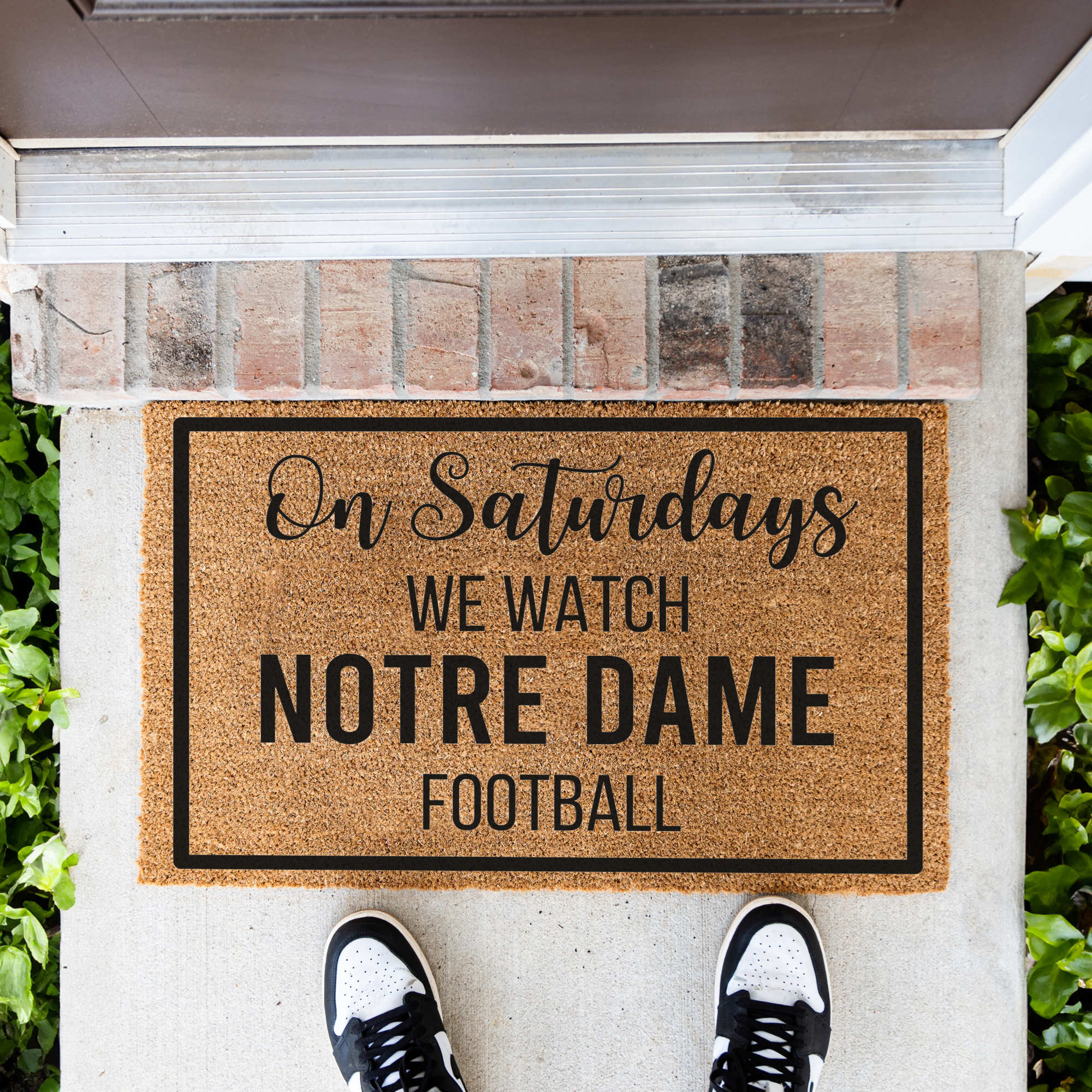 Personalized Football Season Doormat