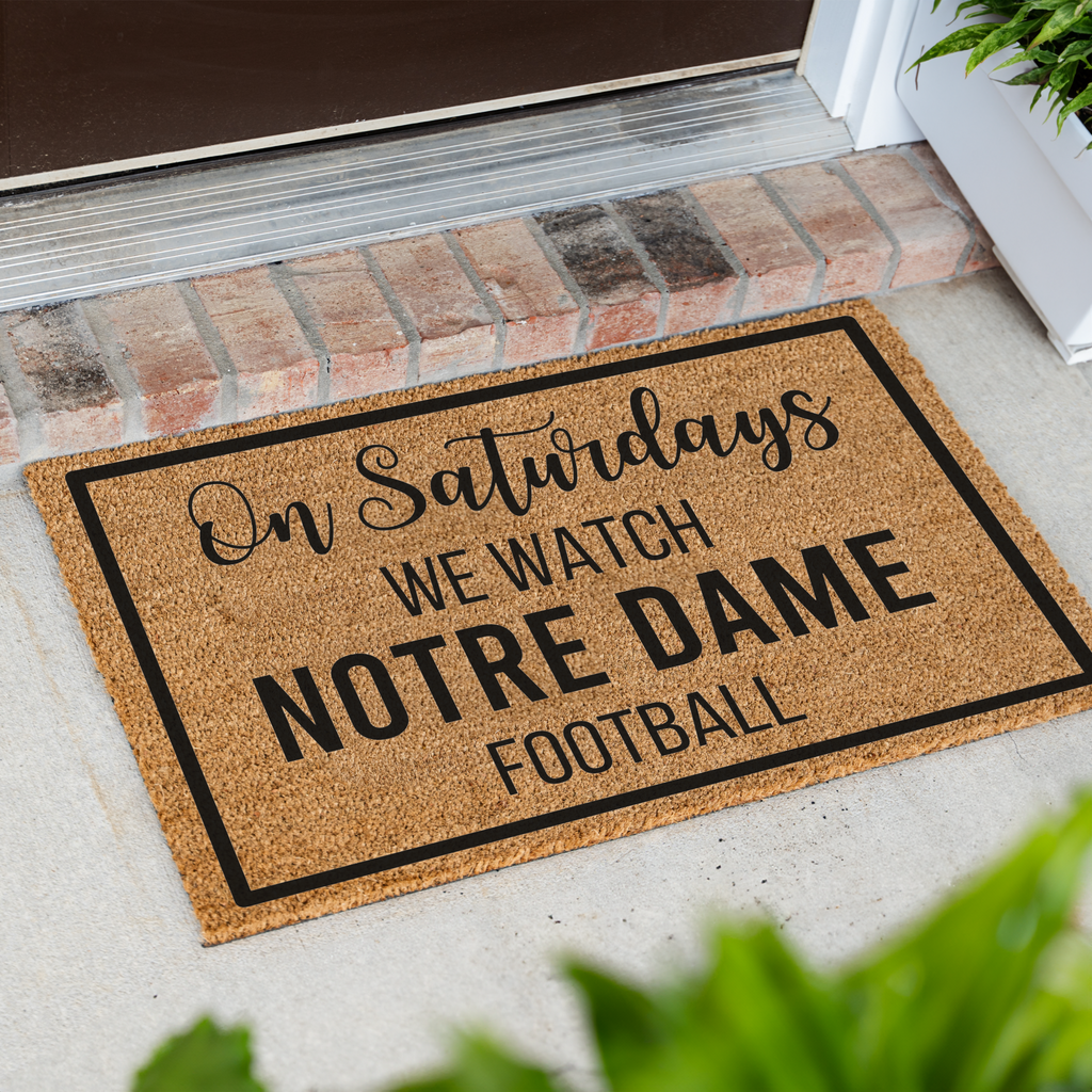 Personalized Football Season Doormat