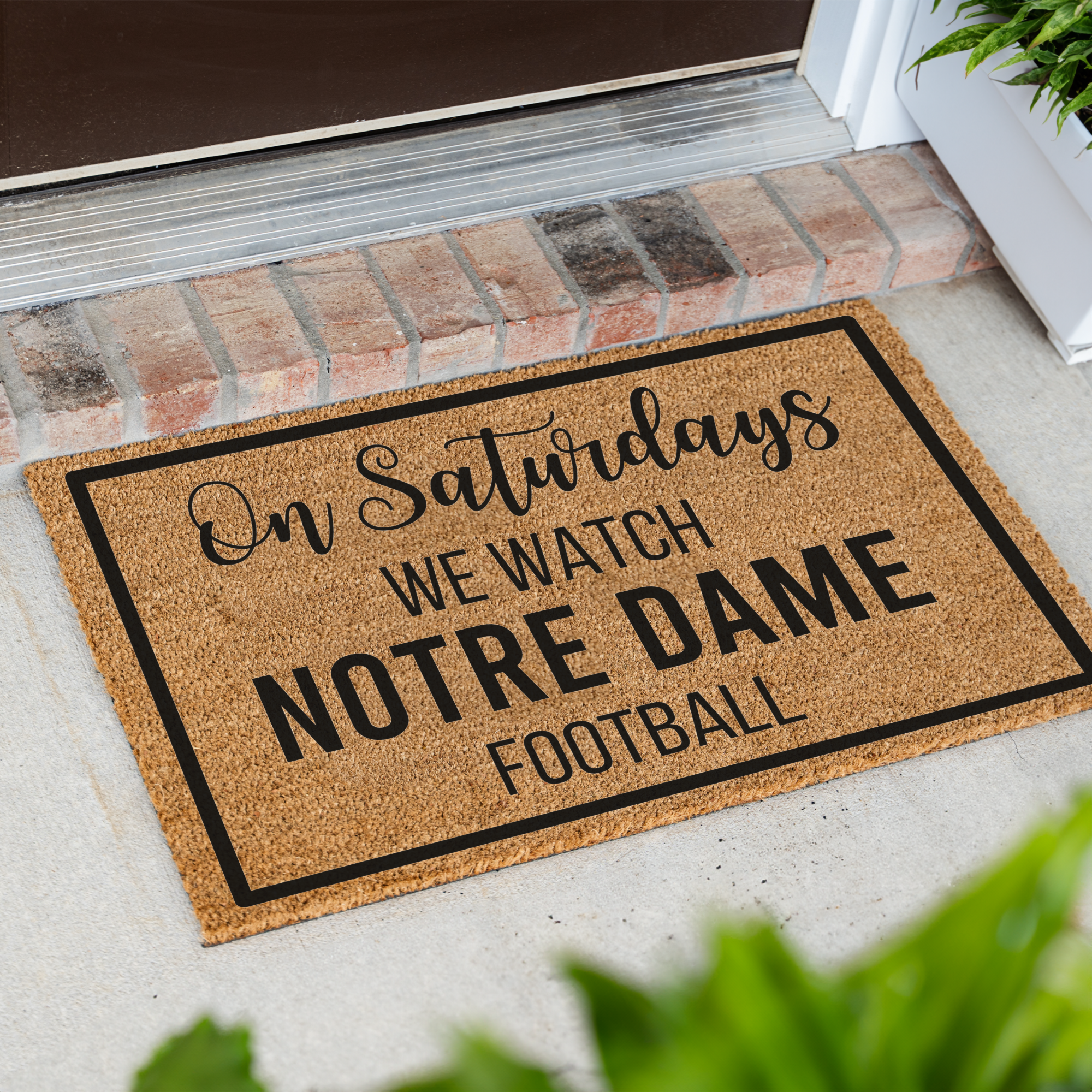 Personalized Football Season Doormat