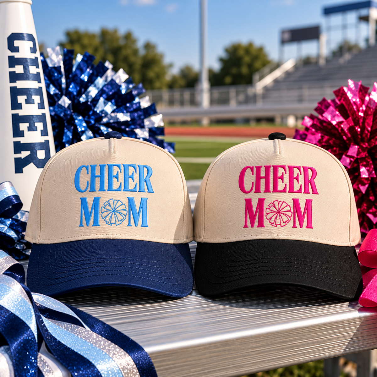 Cheer Mom Embroidered Trucker Hat