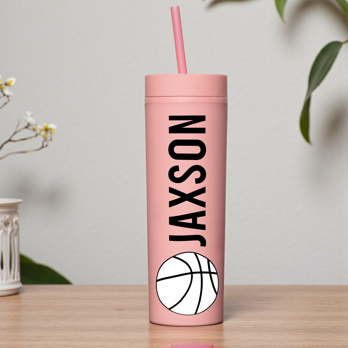 Personalized Basketball Tumbler, Custom Player Name Cup, Basketball Player Gift, Sports Water Bottle, Team Gift for Athlete